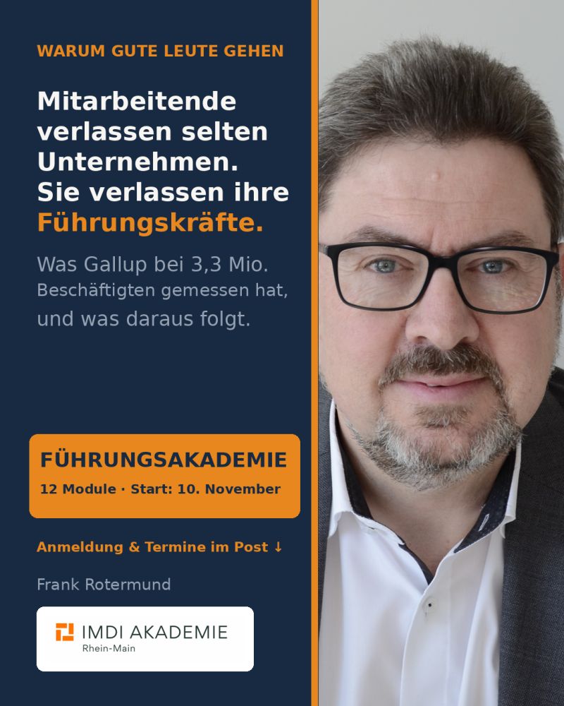 Mitarbeiter verlassen selten Unternehmen. Sie verlassen ihre Führungskräfte.