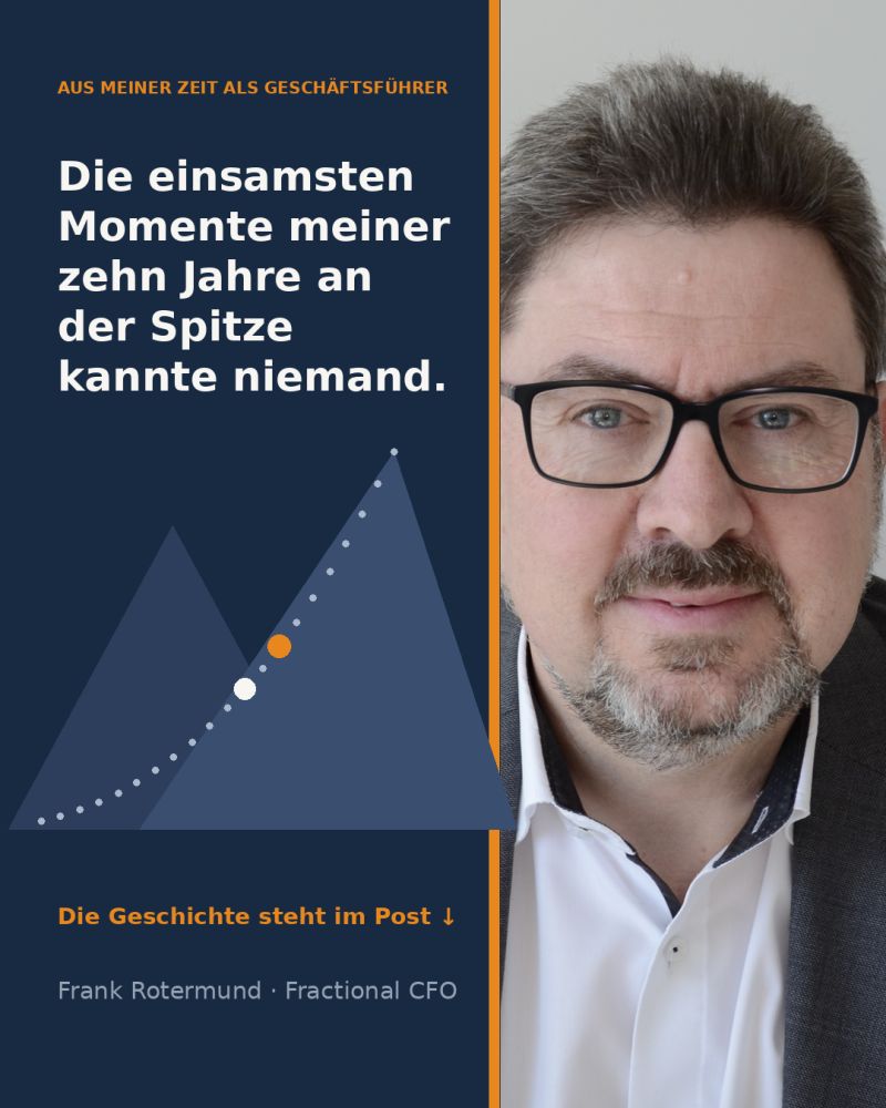 Die einsamsten Momente meiner zehn Jahre an der Spitze kannte niemand.